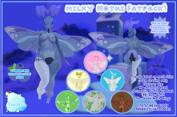 *Twinkle* Milky Moths FATPACK 