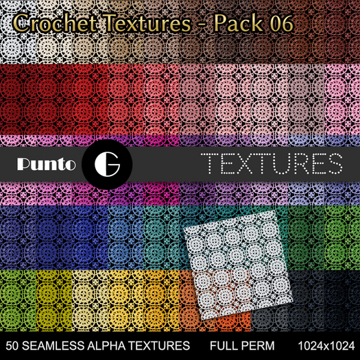 Full Perm Textures - Crochet Pack 06