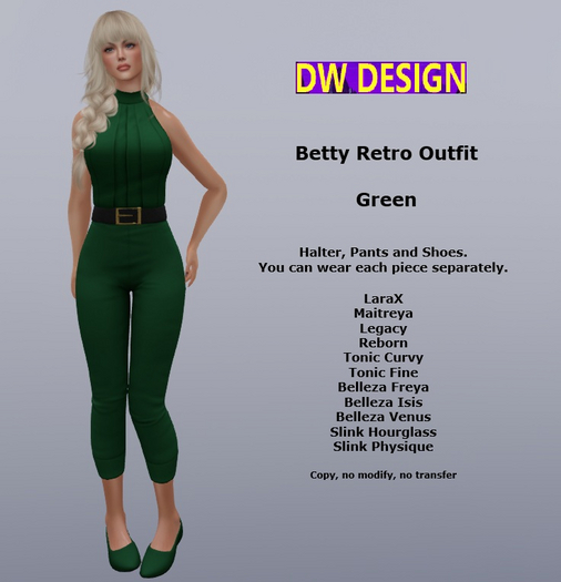 DEMO DW - Betty Retro Outfit Green