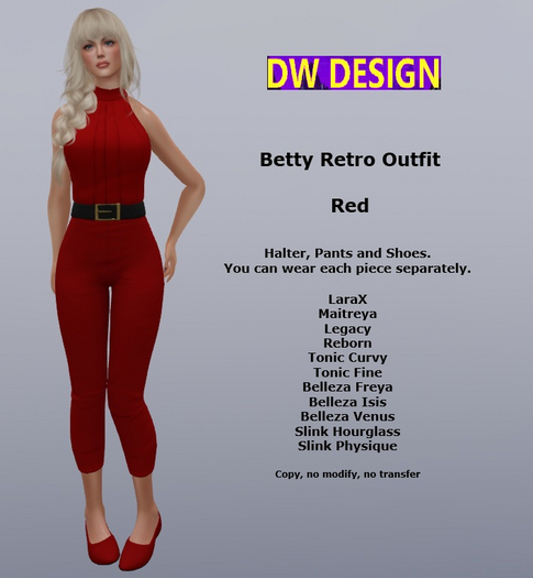 DW - Betty Retro Outfit Red