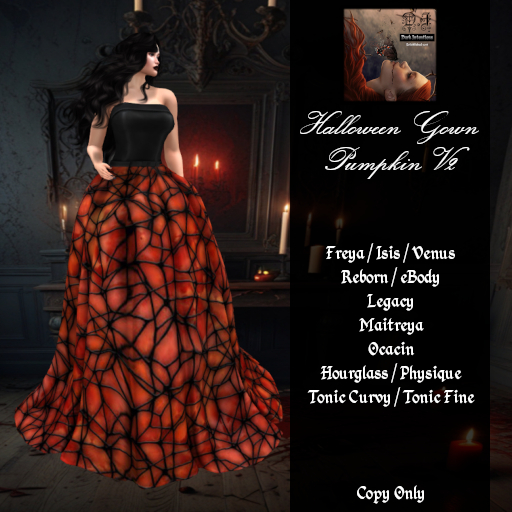 DI Halloween Gown - Pumpkin V2 