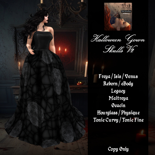 DI Halloween Gown - Skulls V2 