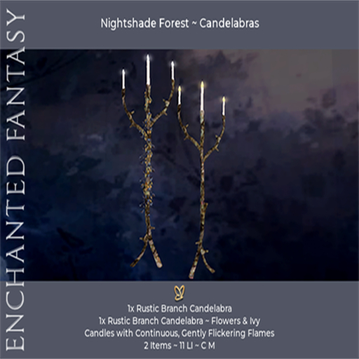 Nightshade Forest ~ Branch Candelabras