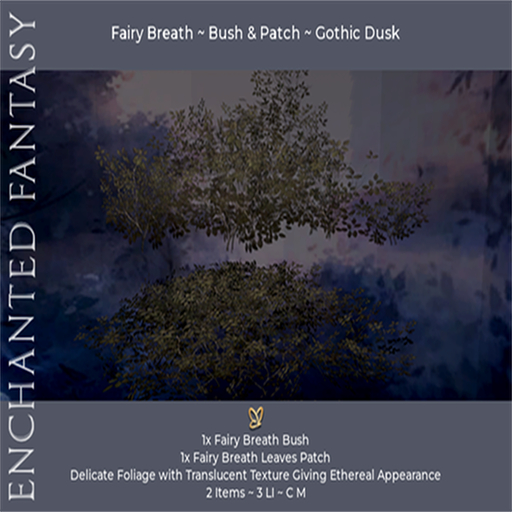 Fairy Breath ~ Bush & Patch Set ~ Gothic Dusk