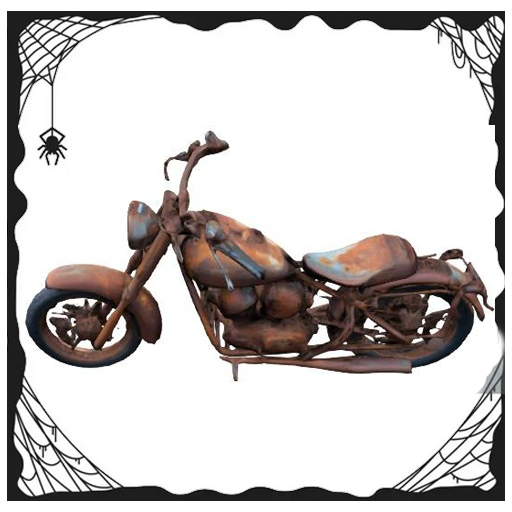 Motorcycle Old Rusted