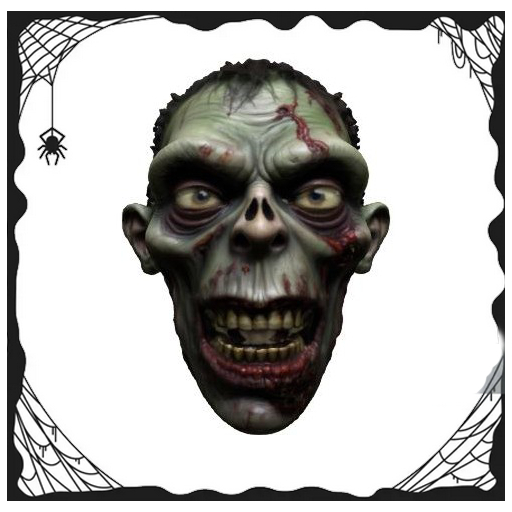 Zombie Head 2 Static Follower