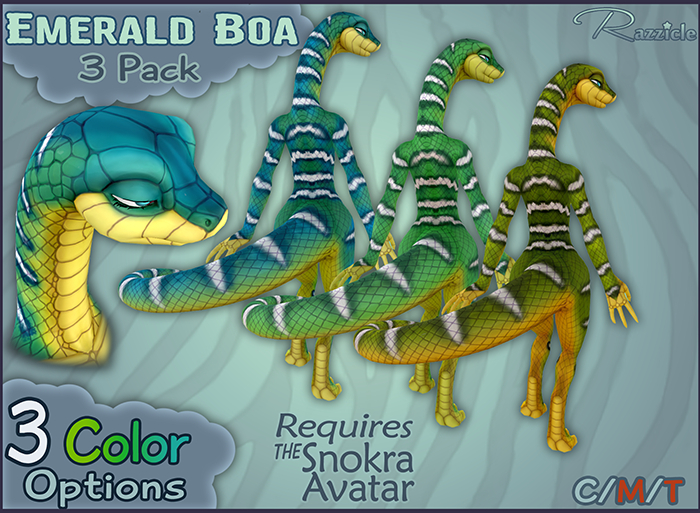 [Razzicle]  Emerald Boa Pack
