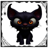 Evil Black Kitty Chibi Plushie