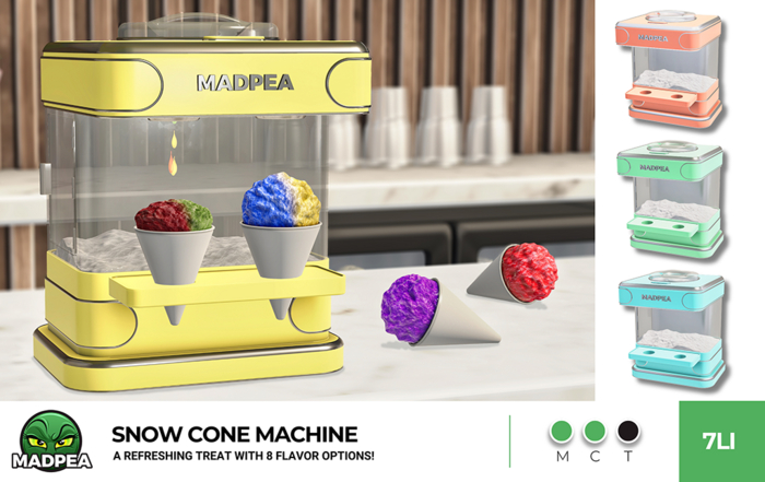 MadPea Snow Cone Machine