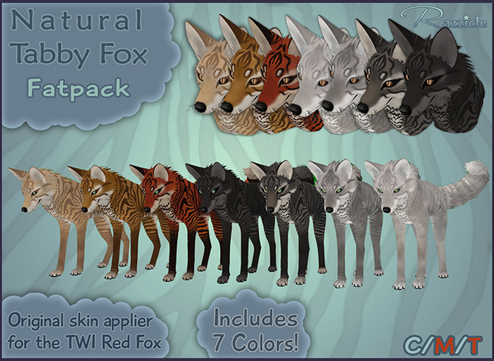 Razzicle Natural Tabby Fox: Fatpack