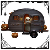Spooky Ghost Travel Trailer