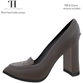 Thalia Heckroth - Block Heel Loafer Pumps COCOA