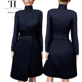 Thalia Heckroth - Rania coat NAVY