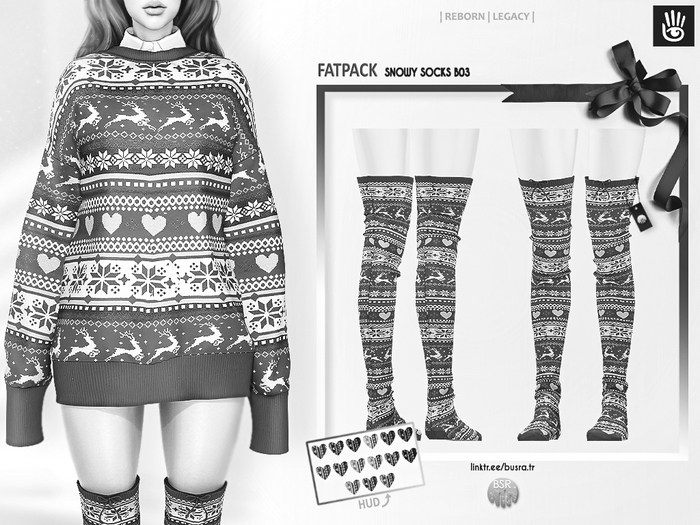 DEMO Snowy Socks B03 FATPACK 