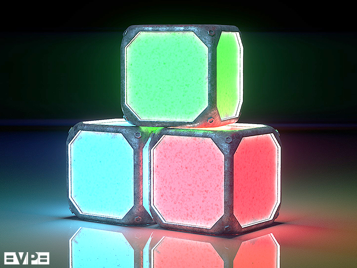 =VP= Neon Industrial Cubes