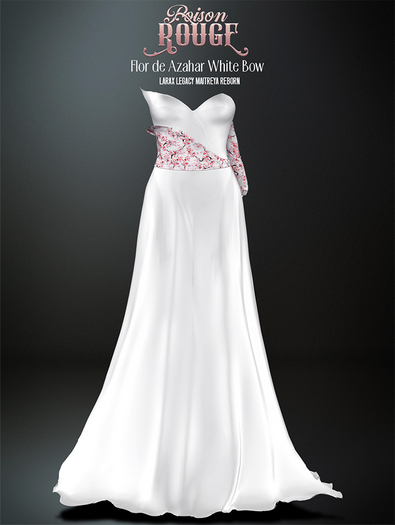 POISON ROUGE Flor de Azahar -Aurora Coll- White Bow 