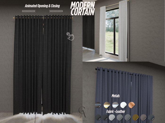 Modern Curtain Animated - CANARUN - (Rezzme)