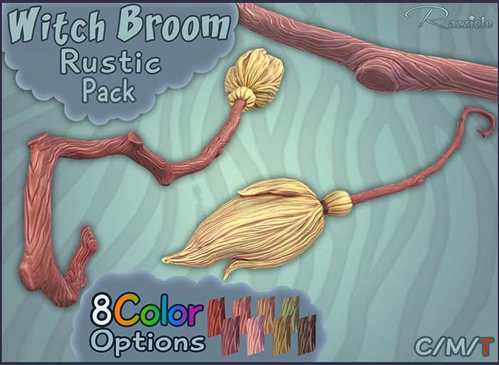 [Razzicle] Witch Broom - Rustic Pack