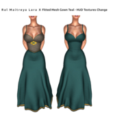 *!*BOUDOIR Ral Maitreya Lara X  FitMesh Gown Teal
