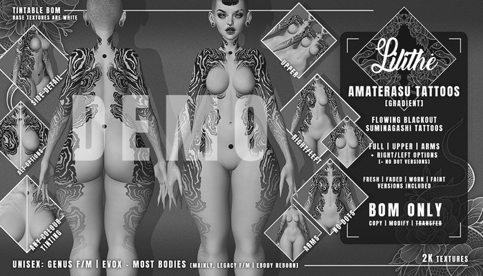 Lilithe'// Amaterasu Tattoos [GRADIENT] [DEMO]