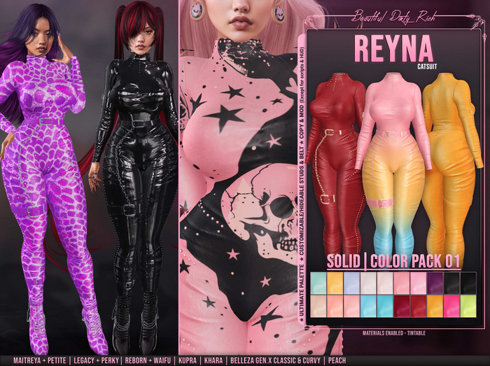 *B.D.R.* Reyna -Catsuit- (Solid 01)