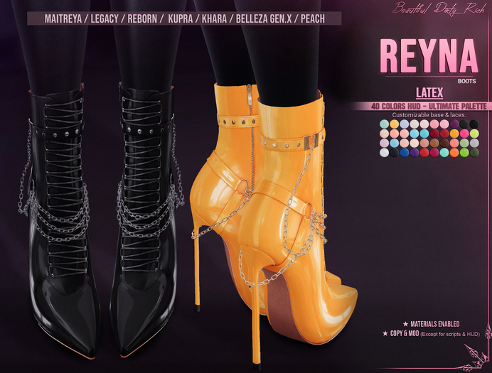 *B.D.R.* Reyna -Boots- (Latex)