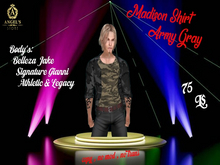 Angel's Store - Madison Shirt Army Gray
