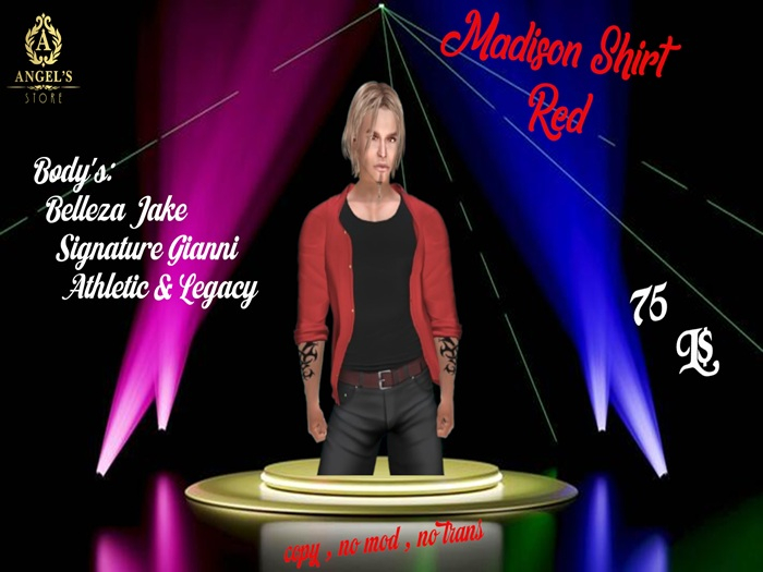 Angel's Store - Madison Shirt Red