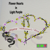 Flower Hearts in Light Purple