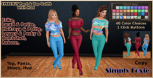 EMBERLY Pant & Top Outfit With Hud (Boxed) ADD