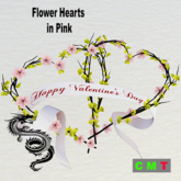 Flower Hearts in Pink