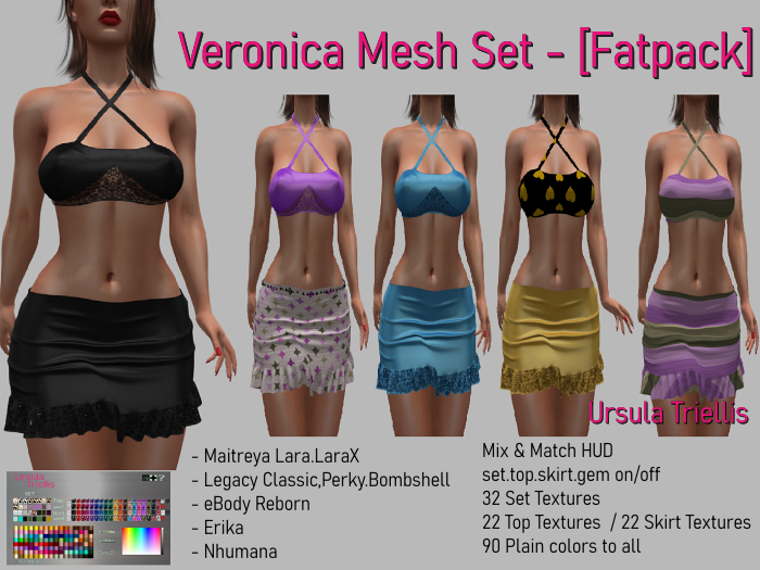 7213 Veronica Mesh Set - [Fatpack]