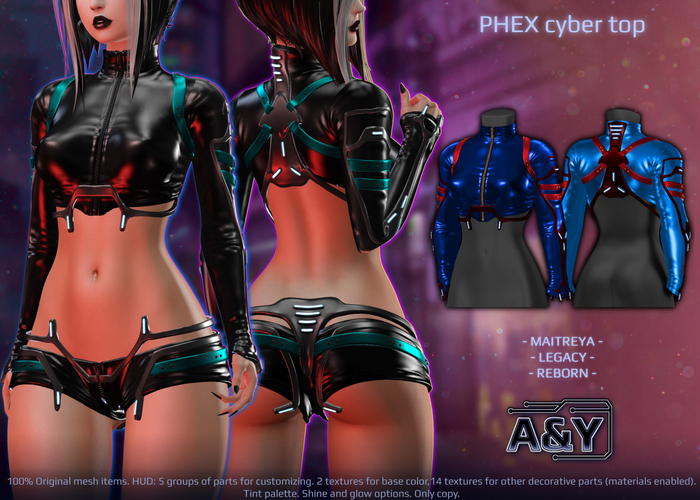 A&Y Phex Cyber Top - Blue