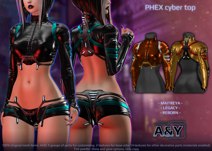 A&Y Phex Cyber Top - Gold