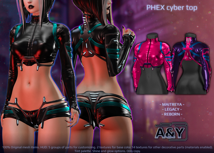 A&Y Phex Cyber Top - Pink