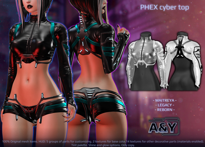 A&Y Phex Cyber Top - White