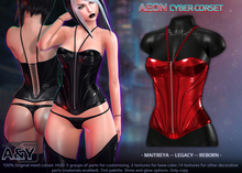 A&Y Aeon Cyber Corset - Red