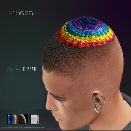 i.mesh - PRIDE rainbow KIPPAH