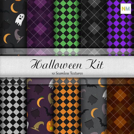 Halloween Kit 10 Fabric Textures
