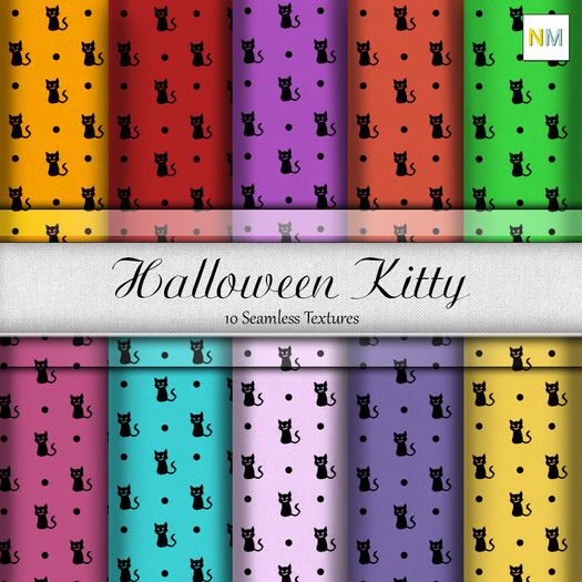 Halloween Kitty 10 Seamless NM
