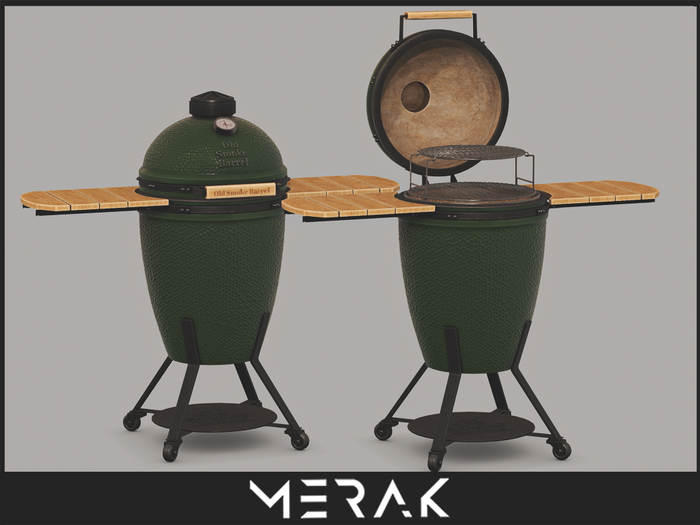 [Merak] - Old Smoke Barrel BBQ -Green