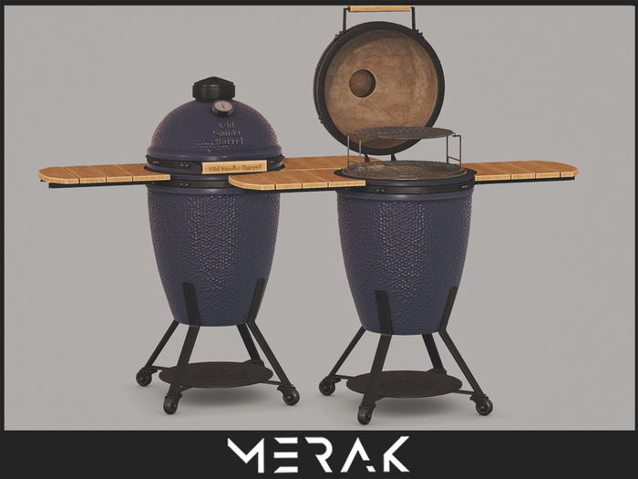 [Merak] - Old Smoke Barrel BBQ -Blue