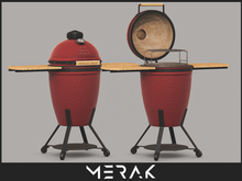 [Merak] - Old Smoke Barrel BBQ -Red