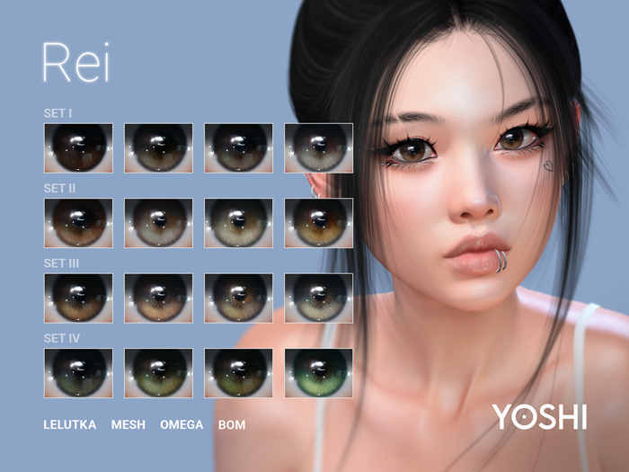 YOSHI - Rei Asian Eyes - Fat Pack - Multicolor eyes appliers