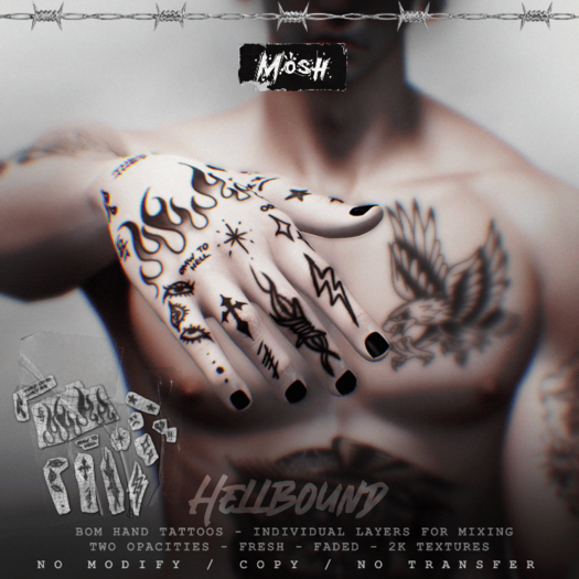 [MOSH] Hellbound hand tattoos