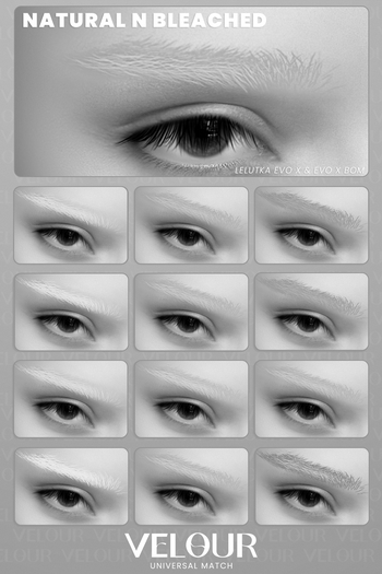VELOUR "NATURAL N BLEACHED" BROWS DEMO