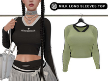 Addams // Milk Long Sleeves Top // N*17