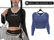 Addams // Milk Long Sleeves Top // N*29