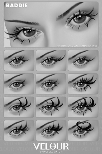 VELOUR "BADDIE" LASHES (MEGALASHES BY CLOVER) DEMO