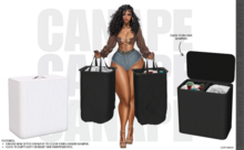 [Canape] Luxeload Laundry Hamper - WHITE